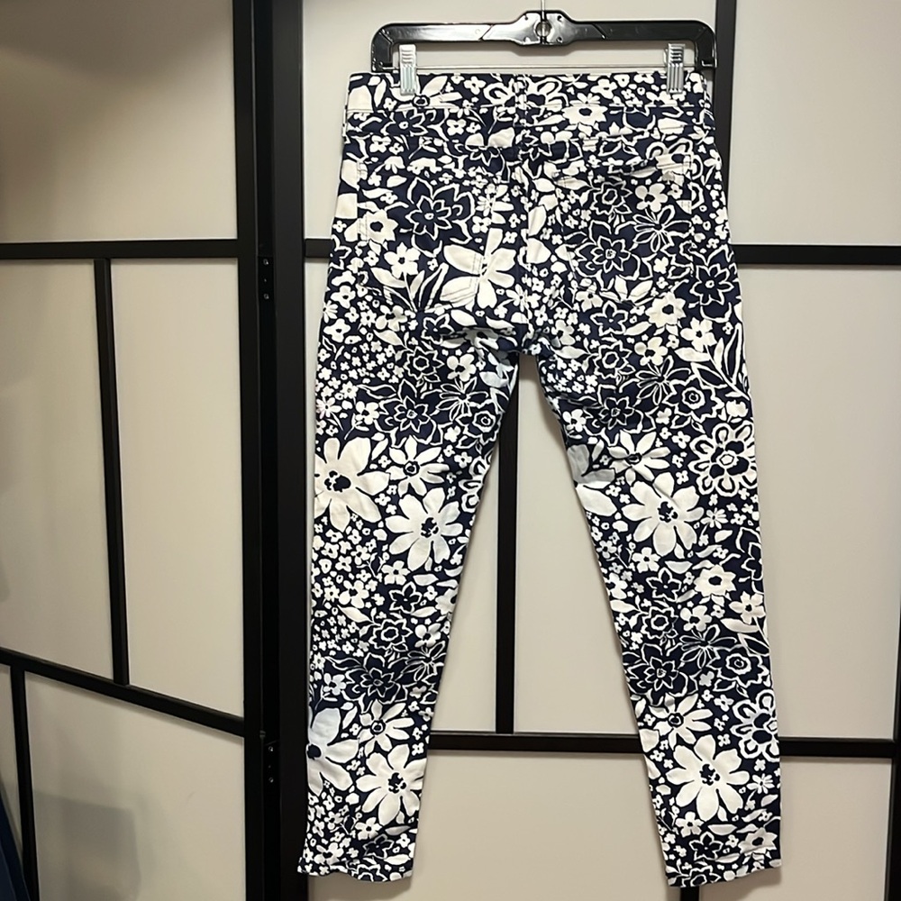 Kate Spade Woman’s broome street crop floral jeans size 26 Made in USA - Picture 8 of 11